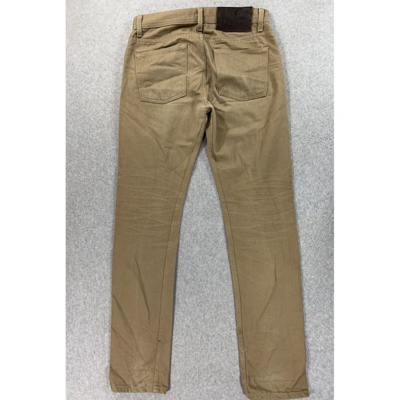 Naked & Selvedge Weird Guy Selvedge 5‎ Pocket Jeans (Men's 30x33) Beige - Picture 16 of 16